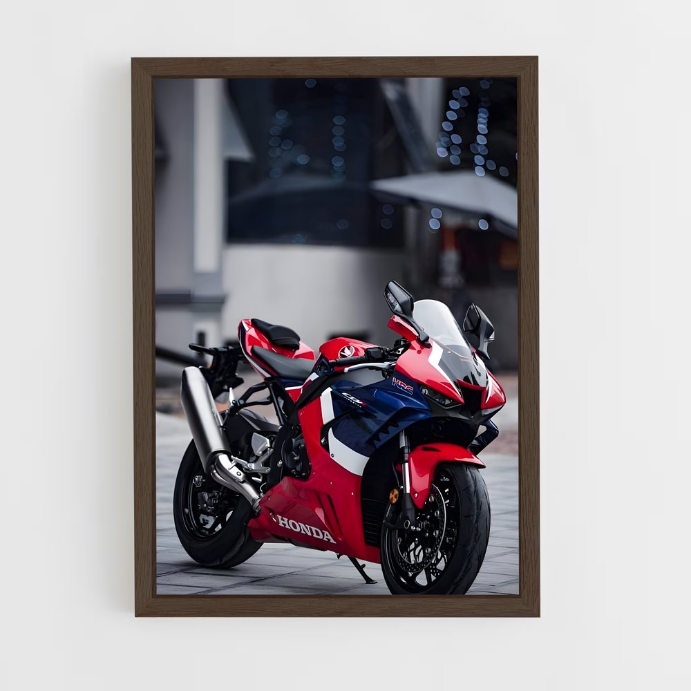 Poster Vitesse Incendiaire – affiche Honda Moto (vue 5)